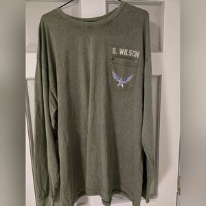 Mens Captain America long sleeve shirt